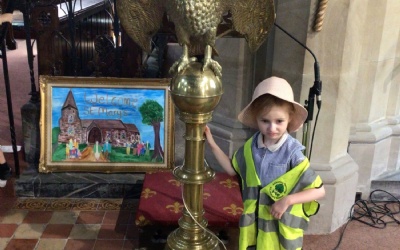 Reception visit St Mary's church